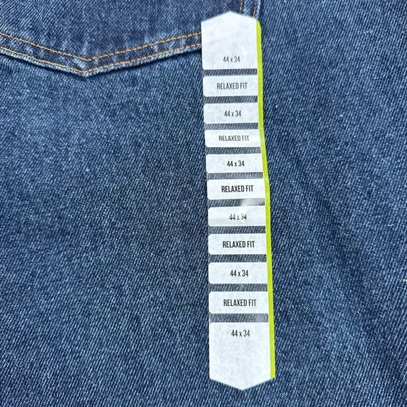 Duluth Trading Jeans Mens 44x34 Blue Ballroom Relaxed Fit Straight Leg Denim - Picture 10 of 12